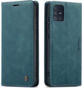CaseMe Book Case - Geschikt voor Samsung Galaxy A51 Hoesje - Groen