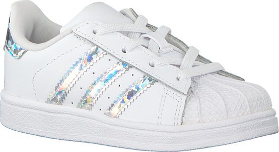 adidas - Superstar EL I - Glinsterende Sneakers - 23 - Wit | bol.com