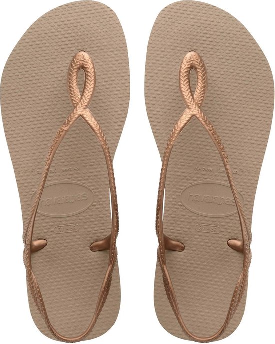 Chaussons Femme Havaianas Luna - Or Rose - Taille 39/40