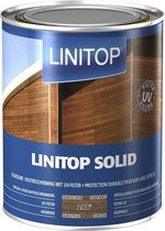 Linitop Solid - Beits - Lichte Eik - 281 - 1 L Duurzame, extreem weersbestendige houtbescherming met UV-filter, geschikt voor maatvast houtwerk binnen en buiten
