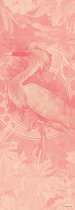 Komar Heritage | roze dierenprint | fotobehang op vlies 100x280cm