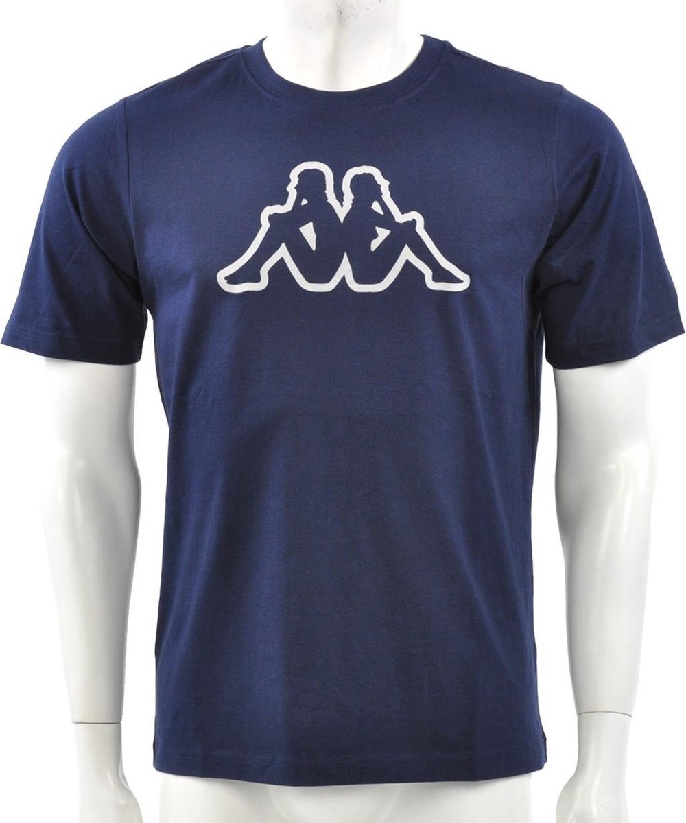 Kappa - T-shirt Logo Cromen - Blauw T-shirt - S - Blauw