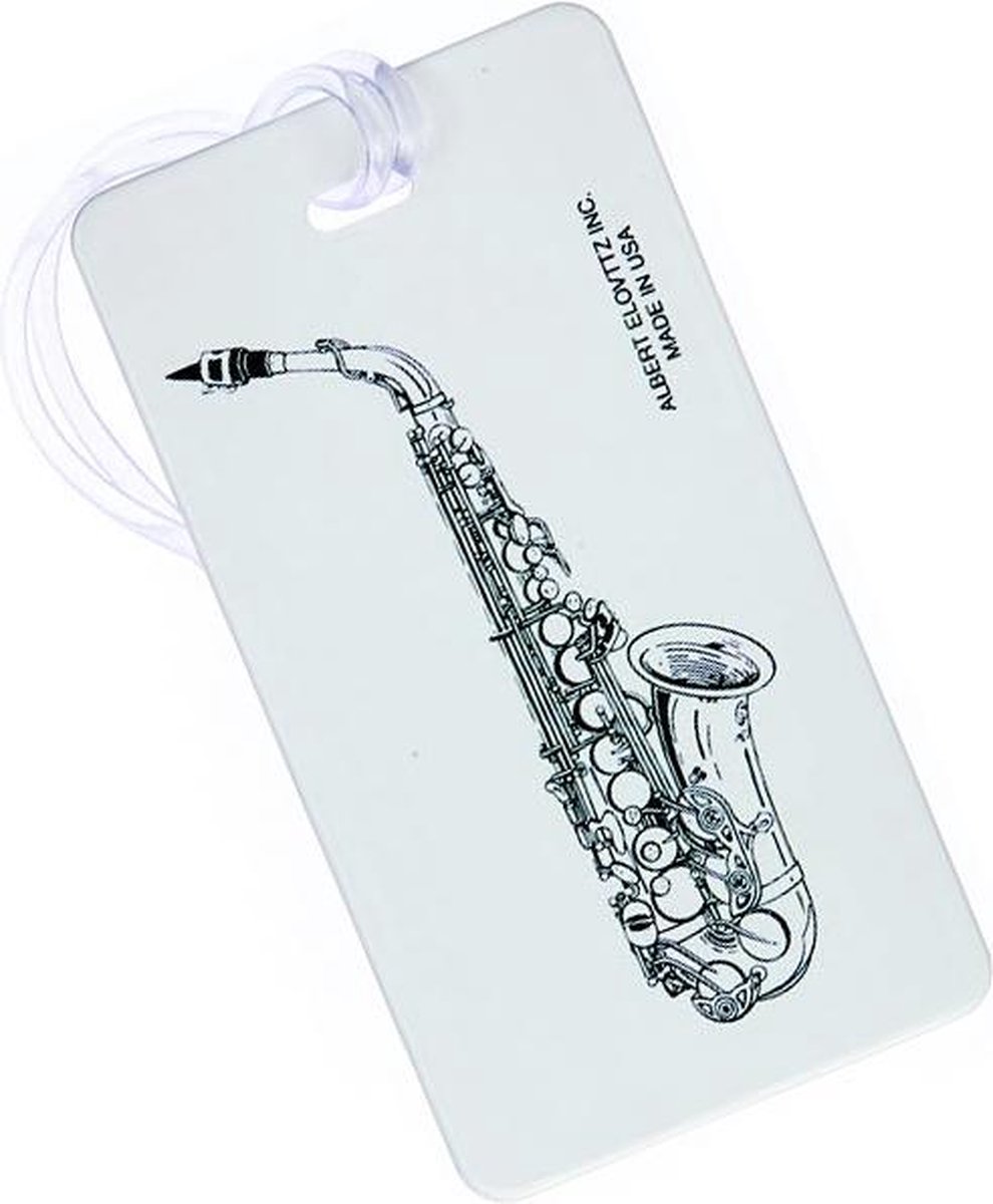 Kofferlabel Saxofoon