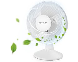 Aigostar Vicki 33JTN - Tafelventilator - Parelmoer wit
