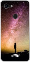 Google Pixel 3 XL Hoesje Transparant TPU Case - Watching the Stars #ffffff