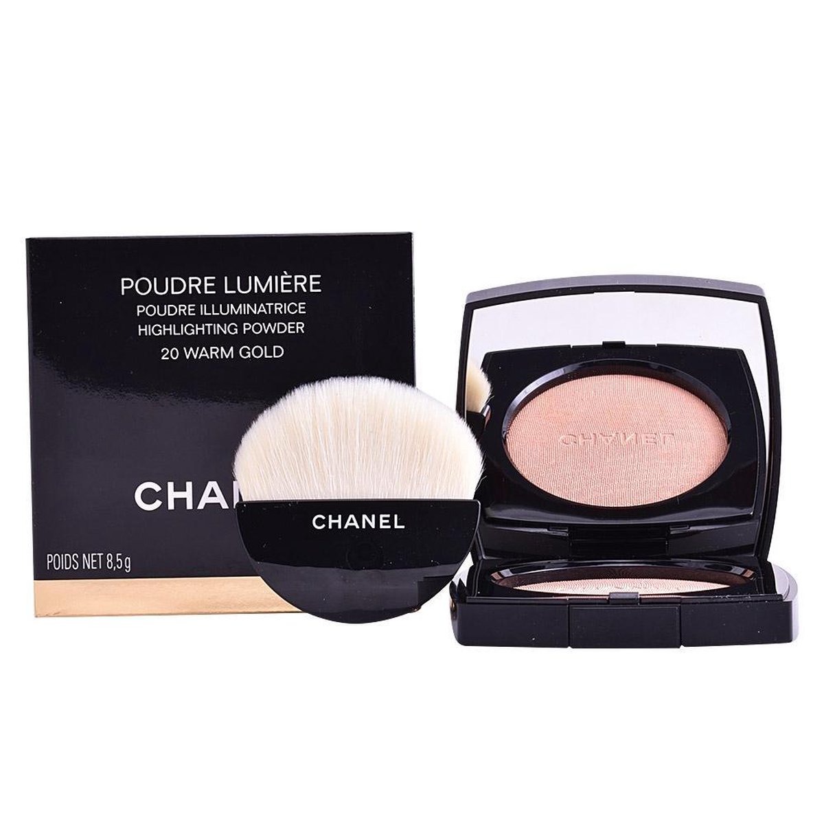 Chanel Poudre Lumière Highlighting Powder Highlighter - 20 Warm Gold - 8,5  g - highlighter