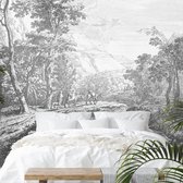 Behang Old Landscapes 2- grey 215 x 280 cm (b x h)
