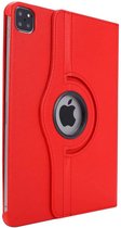Geschikt voor iPad Pro 11 2020 / 2021 Draaibaar Hoesje 360 Rotating Multi stand Case - cover - Rood