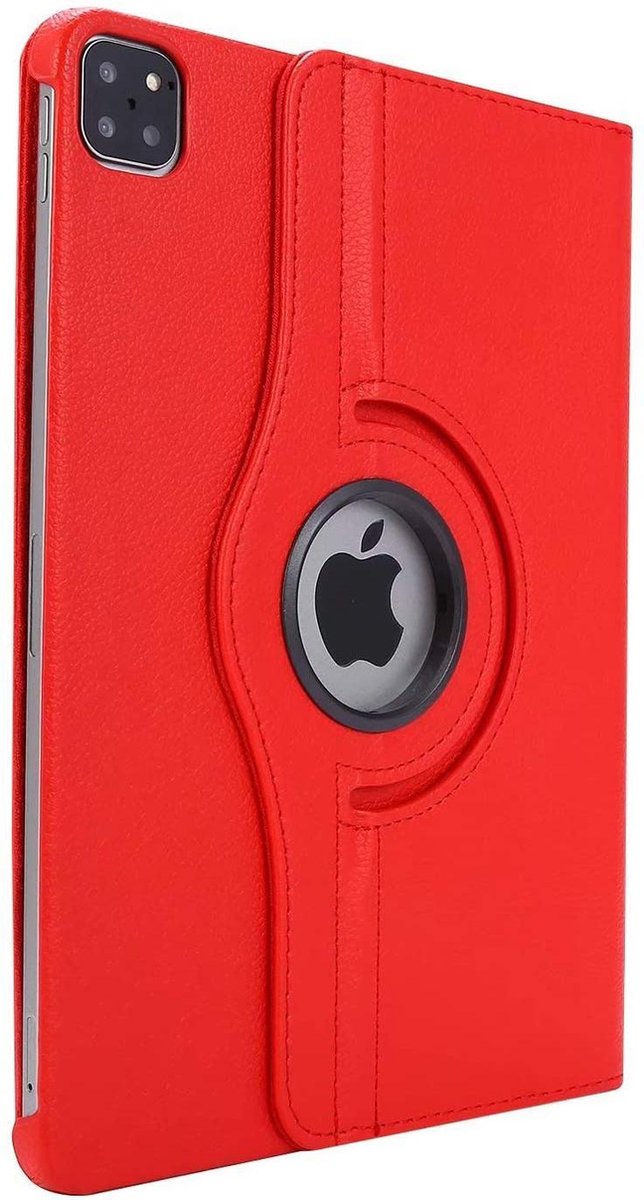 Tablethoesje Geschikt voor: Apple iPad Pro 2020 / 2021 / 2022 (11 inch) Draaibaar Hoesje 360 Rotating Multi stand Case - cover - Rood