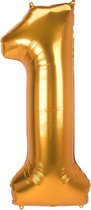 Amscan Folieballon 1 Junior 55 X 134 Cm Goud