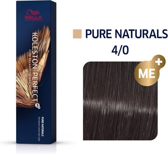 Wella Koleston Perfect Me+ Pure Naturals 4/0 Châtain 60ml