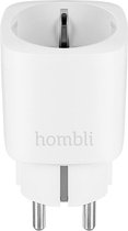 Hombli Slimme Stekker - 220V - WiFi - Timerfunctie - Compitabel met Amazon Alexa en Google Home - Bediening via Hombli App - Energieklasse A+
