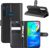 Book Case - Motorola Moto G8 Power Hoesje - Zwart