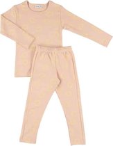 Trixie Pyjama Lang Lemon Squash Meisjes Katoen Roze/geel Maat 128