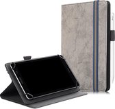 Alcatel tablet hoes - 7 inch - Universele tablet hoes - Wallet Book Case - Grijs