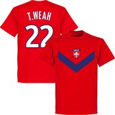 Lille OSC T. Weah 22 Team T-shirt - Rood - S