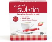 Sukrin Sticks (40 stuks) - Bevat Erythritol - Natuurlijke suikervervanger zonder calorieën
