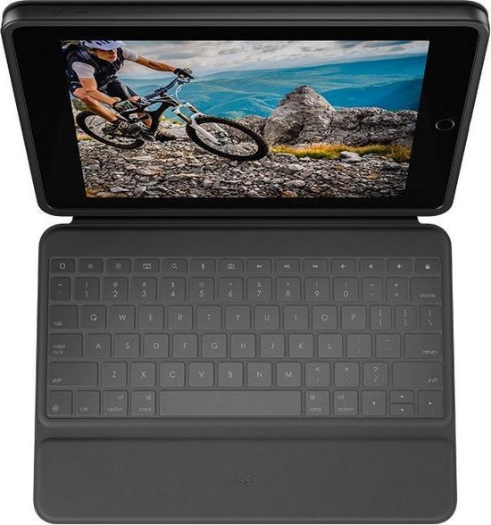 Logitech Rugged Folio Apple iPad 10.2 Hoes met Toetsenbord Zwart | bol.com