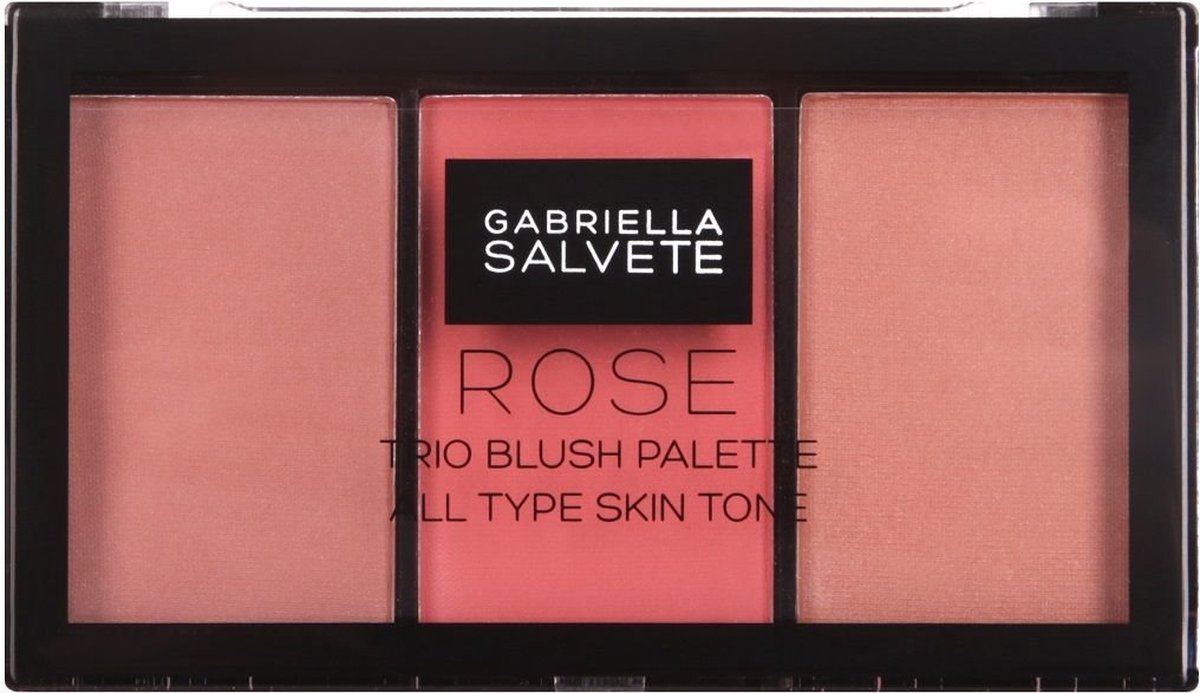 Gabriella Salvete - Trio Blush Palette - Blush Palette For All Skin Tones 15G 02 Rose
