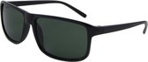 Az-eyewear Zonnebril Vierkant Cat. 3 Zwart/groen (basic 135-b)