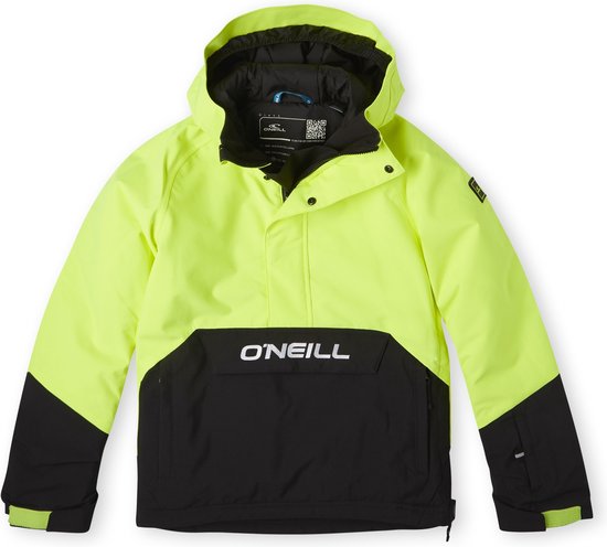 O'Neill Jas Boys ANORAK Bloc De Couleur Jaune Pyranine Wintersportjas 128 - Bloc De Couleur Jaune Pyranine 50% Gerecycled Polyester (Repreve), 50% Polyester