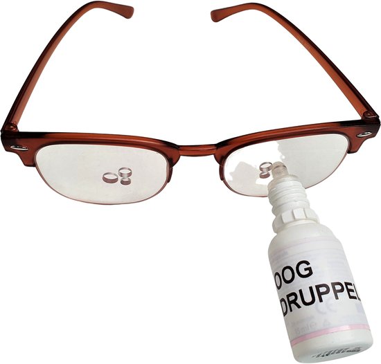 Druppelbril - oogdruppelhulp - bril met gaatjes voor oogdruppels - staaroperatiebril