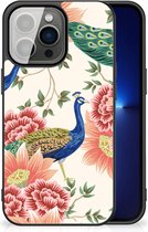 Dierenprint Telefoonhoesje geschikt voor iPhone 13 Pro Pink Peacock