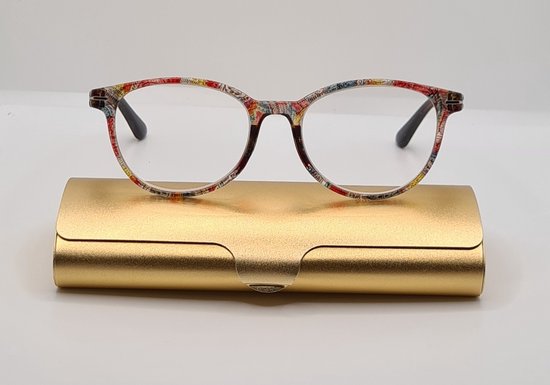 1,0 Dames veelkleurige bril / Leesbril op sterkte +1.0 / Leuke trendy dames  montuur... | bol.com