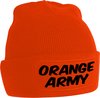 Oranje met zwart (Uniseks) ORANGE ARMY