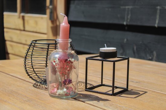 J-Line kandelaar Tulp Warm - glas - mix - 3 stuks – vtwonen