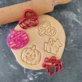 Koekjesvorm | 3-delige set | Halloween | Pompoen - Spookje - Boo | Cookie cutter | Uitsteekvorm | Bakvorm | 8cm
