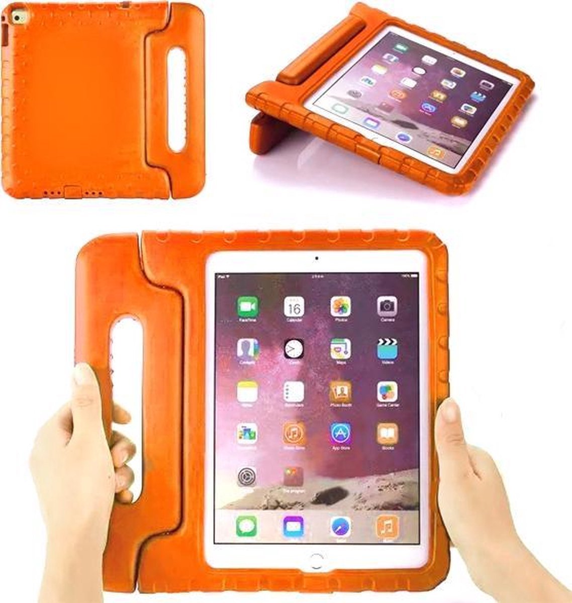 *** iPad Air 1 Compatibel Hoes - Valbescherming - Kids Proof - van Heble® ***