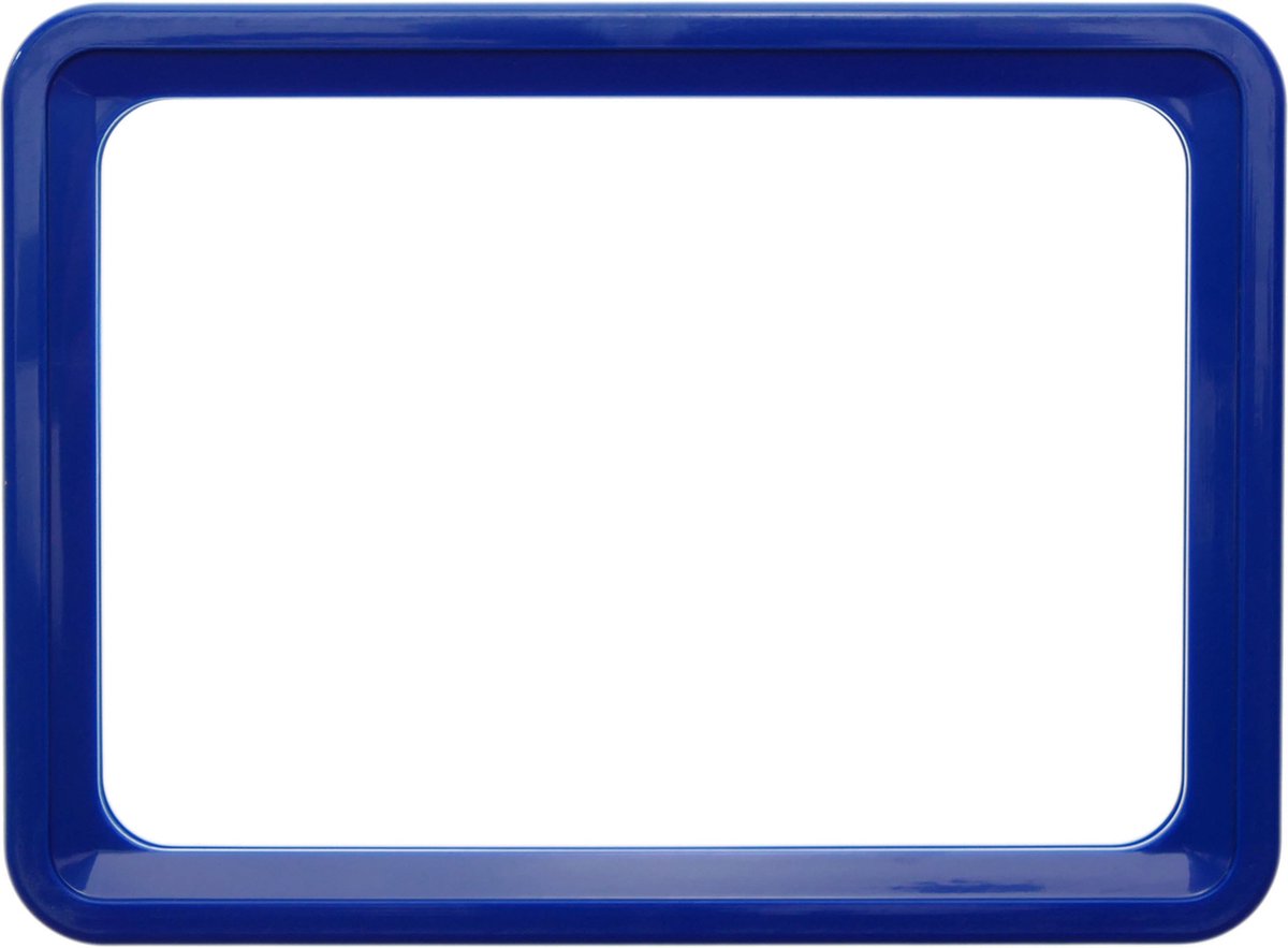 PrimeMatik - Frame voor borden en posters A3 427x304mm blauw voor bewegwijzering