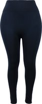Legging Thermo Femme - Taille Haute - Marine - Taille XL/ XXL