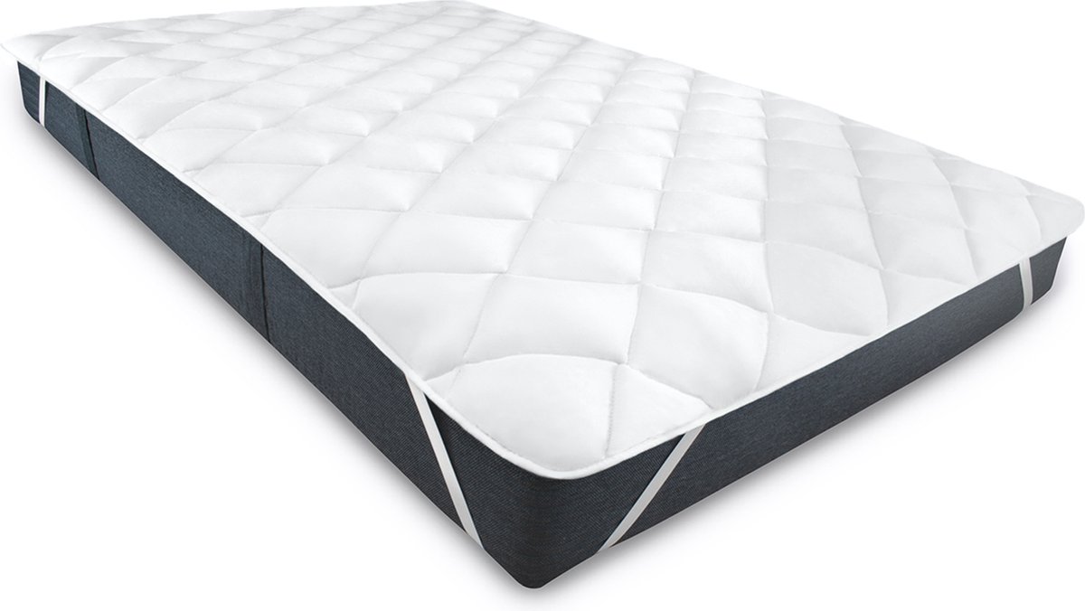 Soft Topper 80x200 - Matras topper van microvezel - met Hoekelastieken - Matrasbeschermer 80x200 waasbaar
