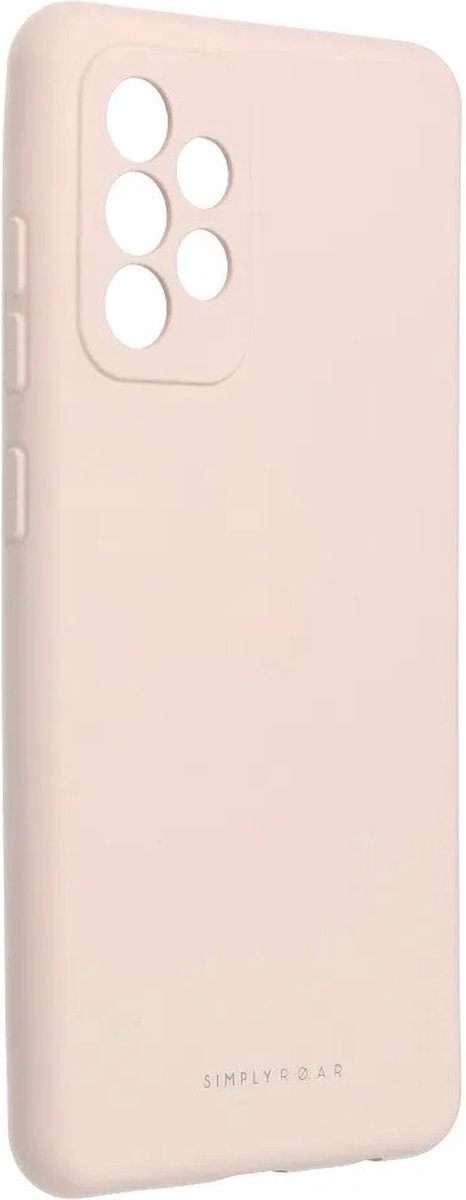 Roar Space Siliconen Back Cover hoesje Samsung Galaxy A52 / A52s - Roze