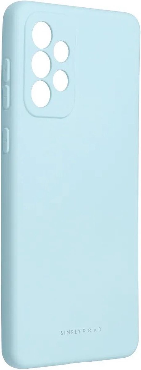 Roar Space Siliconen Back Cover hoesje Samsung Galaxy A73 - Sky Blue