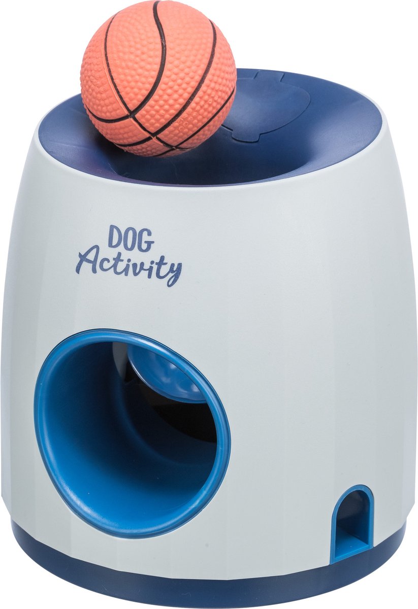 Trixie Dog Activity - Honden Speelgoed - Strategiespel Ball & Treat - Wit/Blauw - 17X17X18 cm