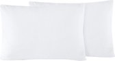 Sleepnight Kussensloop - 2 Pack blanc Effen Perkalkatoen - 50 x 70 cm - Vochtabsorberend - 798488-2x-50 x 70 cm