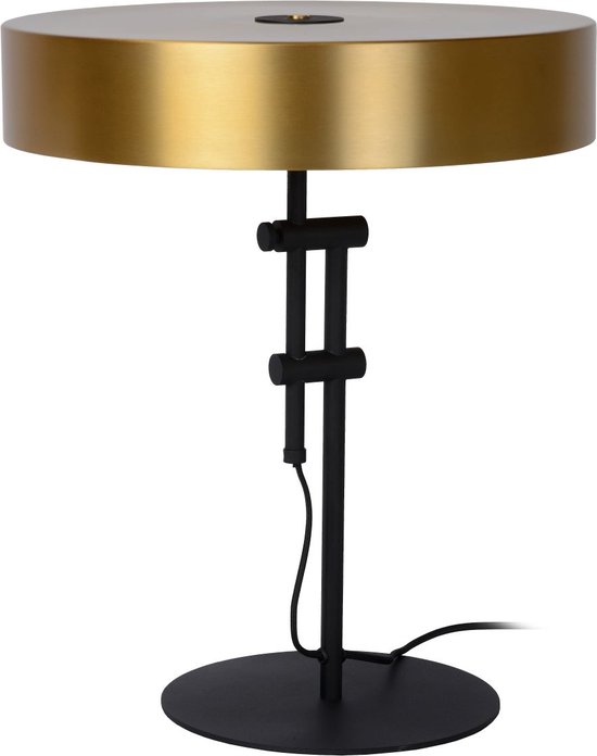 Lucide GIADA - Lampe de table - Ø 40 cm - 2xE27 - Or Mat / Laiton