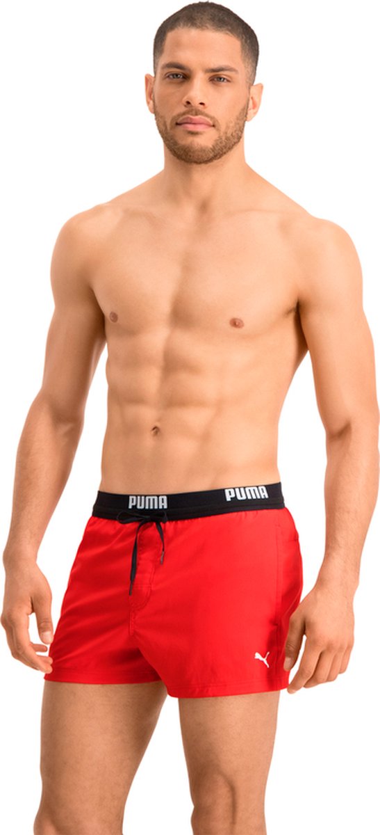 PUMA Swim Logo Short Heren Zwembroek - rood — afbeelding 6