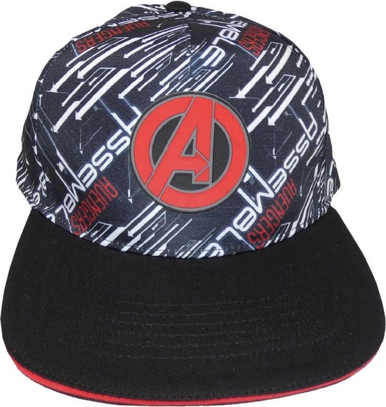 Marvel The Avengers - Logo Snapback Cap - Zwart