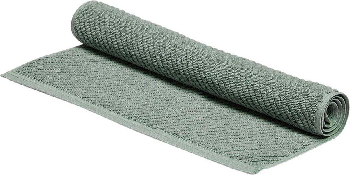 Yumeko badmat zeegroen 52x81 - Hotelkwaliteit - Bio, eco & fairtrade