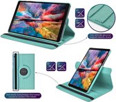 LuxeBass hoesje geschikt voor Samsung Galaxy Tab A7 Lite Multi Stand Case - 360 Draaibaar Tablet hoesje - Tablethoes - Lichtblauw
