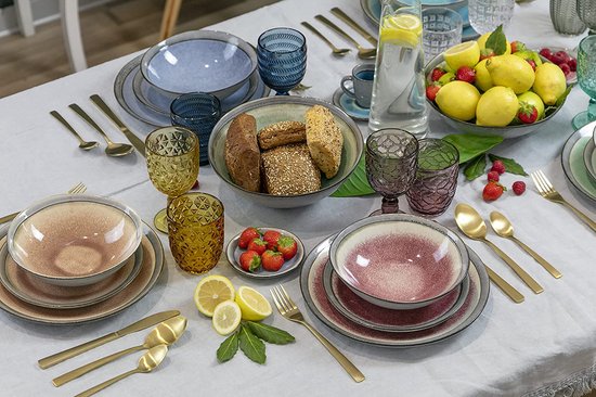 Villa d'Este Home Tivoli Lot de 4 assiettes plates 27,6 cm en