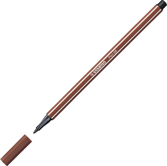 STABILO Pen 68 - Premium Viltstift - Siena - Doos 10 stuks