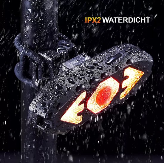 Cyclr Fiets Achterlicht - richtingaanwijzer voor en achter - draadloos LED — afbeelding 2
