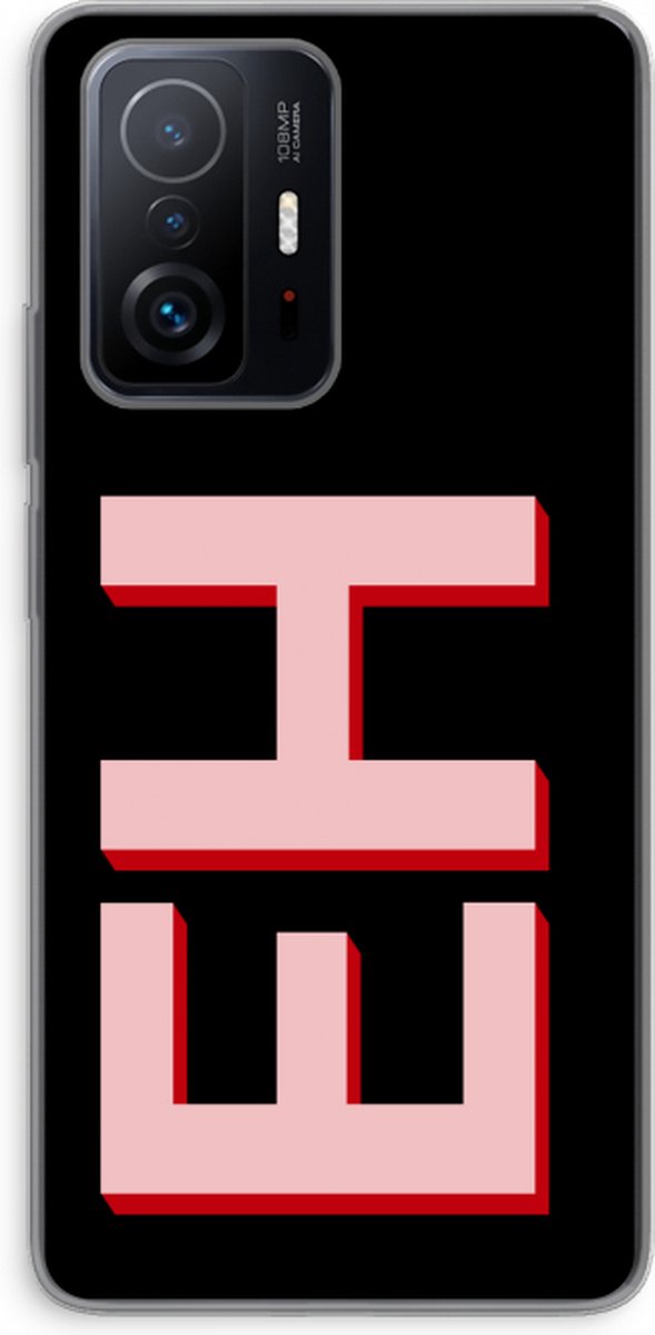 Gepersonaliseerd - Case Company® - Xiaomi 11T hoesje - Monogram - Soft Cover Telefoonhoesje - Bescherming aan alle Kanten en Schermrand