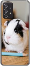 Geschikt voor Samsung Galaxy A33 5G hoesje - Schattige baby-cavia's - Siliconen Telefoonhoesje