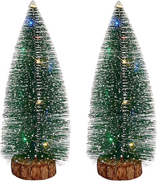 LED Gnoom met Kerstdecor - Groen - 39 cm | Handgemaakte Kerstdecoratie